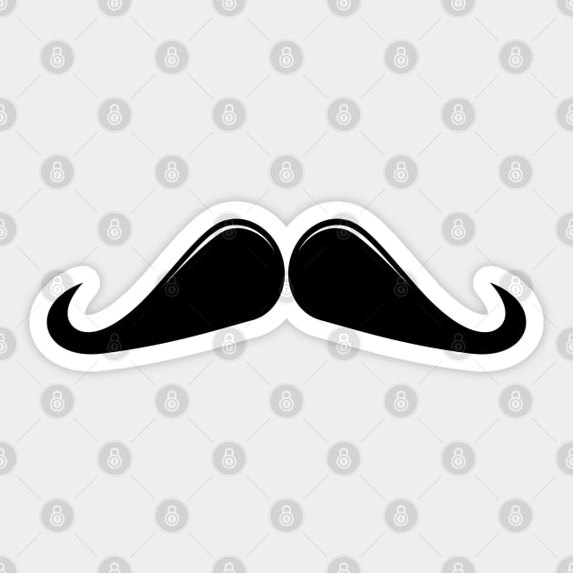 Ringmaster Moustache Sticker by THP Creative